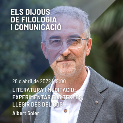 Albert Soler Els Dijous de Filologia i Comunicació